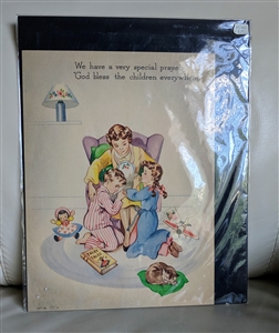 God Bless the Children BJ Thomas 1946 illustration color paper pages collectible display