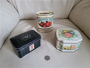 Tin boxes cans decorative storage display in various design and shapes