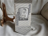 Vintage photograph baby picture in an envelope trifold frame 1941