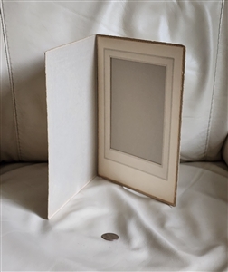 Vintage cardboard open book picture frame collectible photography insert gifts and desk decor