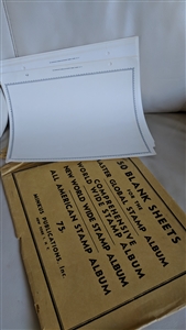 Minkus Publication 19 blank sheets stamp albums set in a yellow envelope