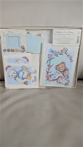New Baby gift set by Debra Jordan Bryan letters and cards pastel color set in the box