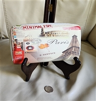 Beautiful Shui Mi Ma wallet colorful outer decoration Destination Paris print