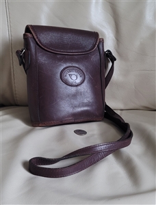 Michael Green thick brown leather shoulder bag handcrafted elegant women purse for any occasion