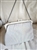 vintage oroton gray metal mesh evening purse west germany with salmon interior and chain strap in preowned condition