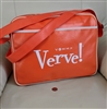 Messenger bag Vemma Verve energy drink orange nylon travel unisex showing front logo and white trim