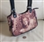 2003 Marilyn Monroe leopard print fabric handbag one side rhinestones silver zipper