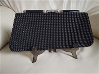 Amazing Midcentury beaded large elegant clutch