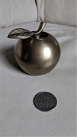 Beautiful vintage brass APPLE bell decor gold tone