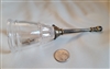 Depression glass bell with brass Cross heart decor call bell dinner bell home accessories