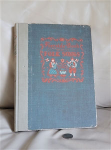 Fireside book of Folk Songs 1947 hardcover vintage collectible library addition
