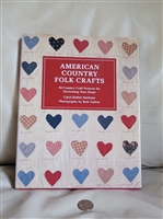 American Country Folk Craft book by Carol Sterbenz collectible arts and crafts projects reference book