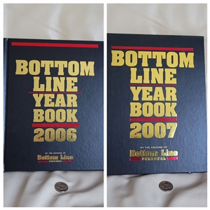 Bottom Line Yearbooks 2006 and 2007 edition set of two books in elegant hardcover