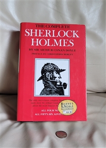 vintage sherlock holmes 1992 barnes noble hardcover book with dust jacket