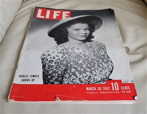1942 Life Books Shirley Temple edition magazine collectible vintage home decor and gifts