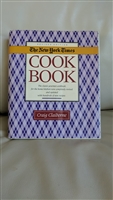 New York Times 1990 revised CookBook C Claiborne collectible geometric design hardcover kitchen accessory