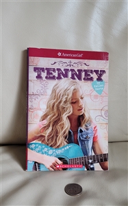 Front cover of American Girl book Tenney showing a girl with long curly hair and a guitar in Nashville
