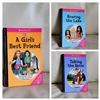 Front covers of three American Girl Innerstar University books titled A Girls Best Friend Braving the Lake and Taking the Reins