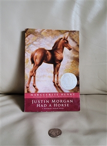 Justin Morgan Had a Horse book by Marguerite Henry colorful cover book
