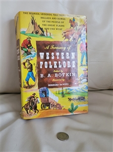 A Treasury of Western Folklore book 1980 vintage collectible books gift idea and home library addition