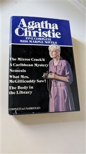Agatha Christie 5 novels unabridged complete 1980 vintage book