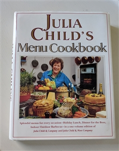 Julia Child's cookbook Menu Cookbook 1994 recipes preowned thick kitchen must have accessory