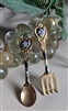 vintage mid century miniature culinary scatter pins set made 1950