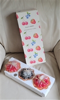 Vintage Scented Tart Candles Pie Shaped Set with Box