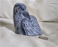 Hand sculpted gray beeswax crow candle by Big Dipper Wax Works Hand sculpted gray beeswax crow candle by Big Dipper Wax Works
