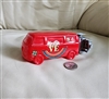 Avon Aftershave empty bottle Red Volkswagen with motorcycle shaped cork, collectible perfume bottles