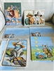 Colorful cats Indians Cowboys postcards and envelopes collectible