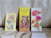 Vintage money and postcards animals floral design collectible set