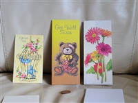 Vintage money and postcards animals floral design collectible set