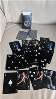 Giorgio Armani deck of 54 black playing cards
