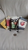 Angela Staehling stone advertising style coasters table setting accessories with iron stand