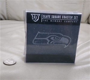 Seattle Seahawks Slate Coaster Set 4 Pack Official NFL in original package