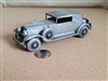 1930 Packard Convertible solid pewter metal car model by Danbury Mint 1975