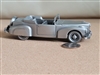 Large 5-inch 1941 Lincoln Continental pewter car model 1975 Danbury Mint hallmark