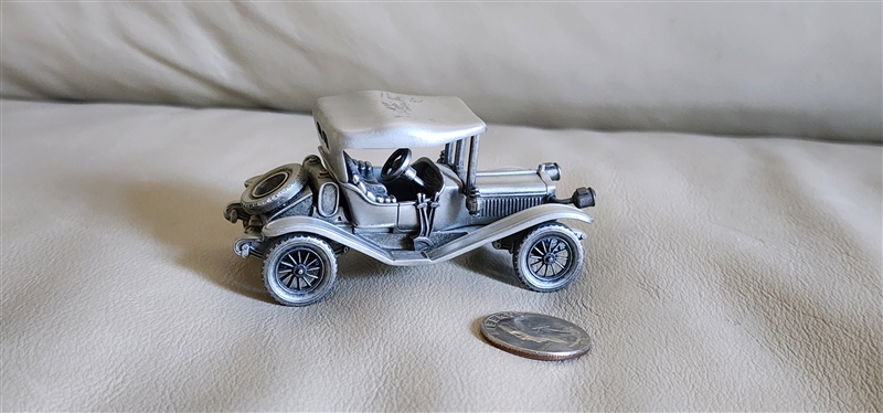 1975 Danbury Mint pewter 1911 Maxwell Roadster car model hallmark
