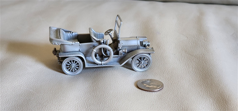 1975 Danbury Mint pewter 1909 Cadillac 30 Tourer car model hallmark