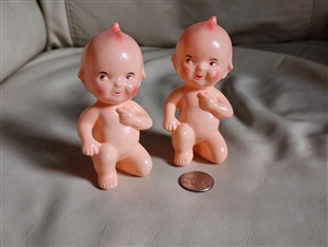Collectible two babies Kewpie dolls home decor and collectible dolls