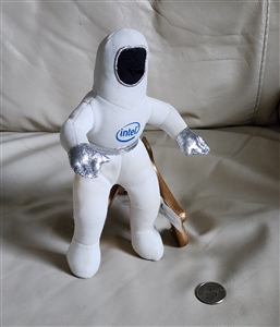 Intel 2010 Bunny People Spacemen collectible stuffed doll
