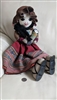 South American Ethnic 15 inch tall Rag Doll decor vintage raggedy stuffed doll display and collectible