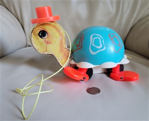 Fisher Price turtle pull toy no 773 from 1962