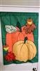 Vintage Ace 1995 Fall Pumpkins and Leaves Outdoor Nylon Garden Flag