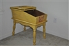 Vintage Wooden Storage Salt Box Desk Organizer Slanted Lid