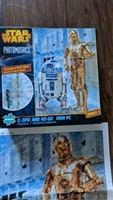 Star Wars Photomosaics Puzzle C3PO R2D2 2015 preowned condition collectible puzzle game