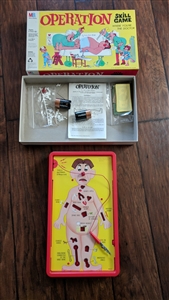 1965 vintage Milton Bradley original Operation skill board game with box