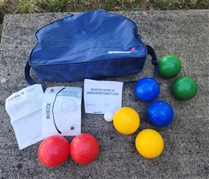 Spalding BOCCE game with nylon case