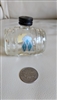 Vintage Narcisse Vanly of New York clear glass barrel vanity bottle with original metal stopper